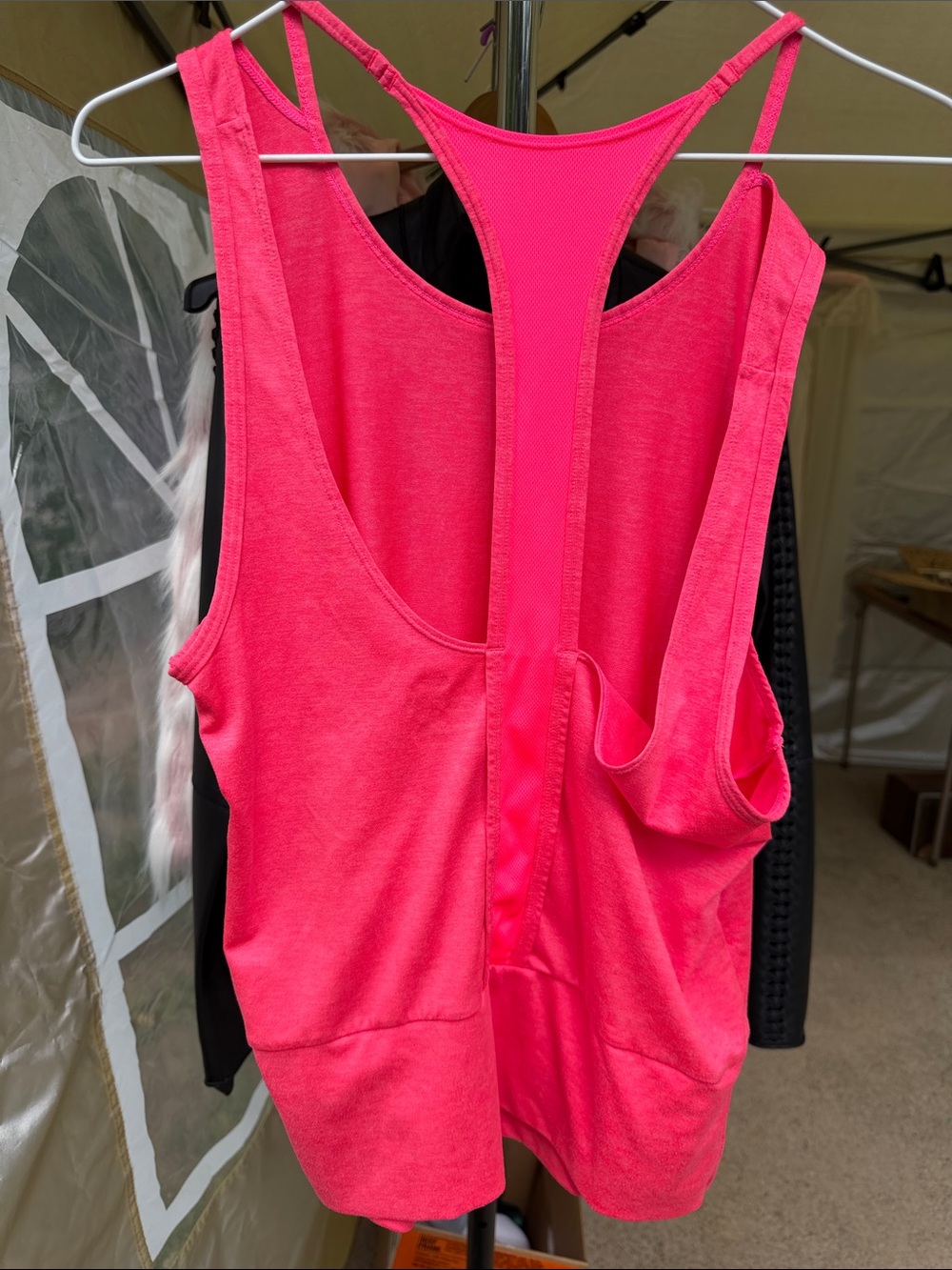 Nike Women's Neon Pink Athletic Tank Top - Picture 2 of 3